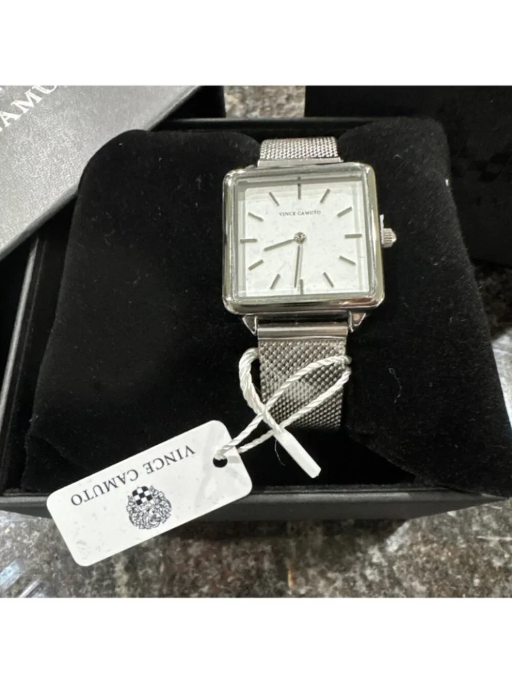 Vince Camuto Freya Watch Japanese Movement W/Box Silver Mesh Band - Picture 3 of 11